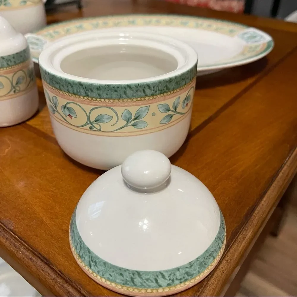 Pfaltzgraff Creamer, Sugar, Salt & Pepper 6pc Set